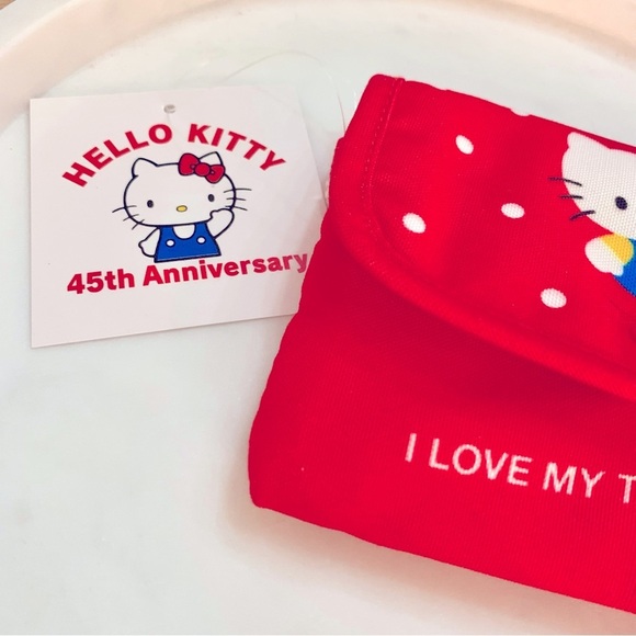 Red Hello Kitty 45th Anniversary Tissue Case Holder - Picture 6 of 6